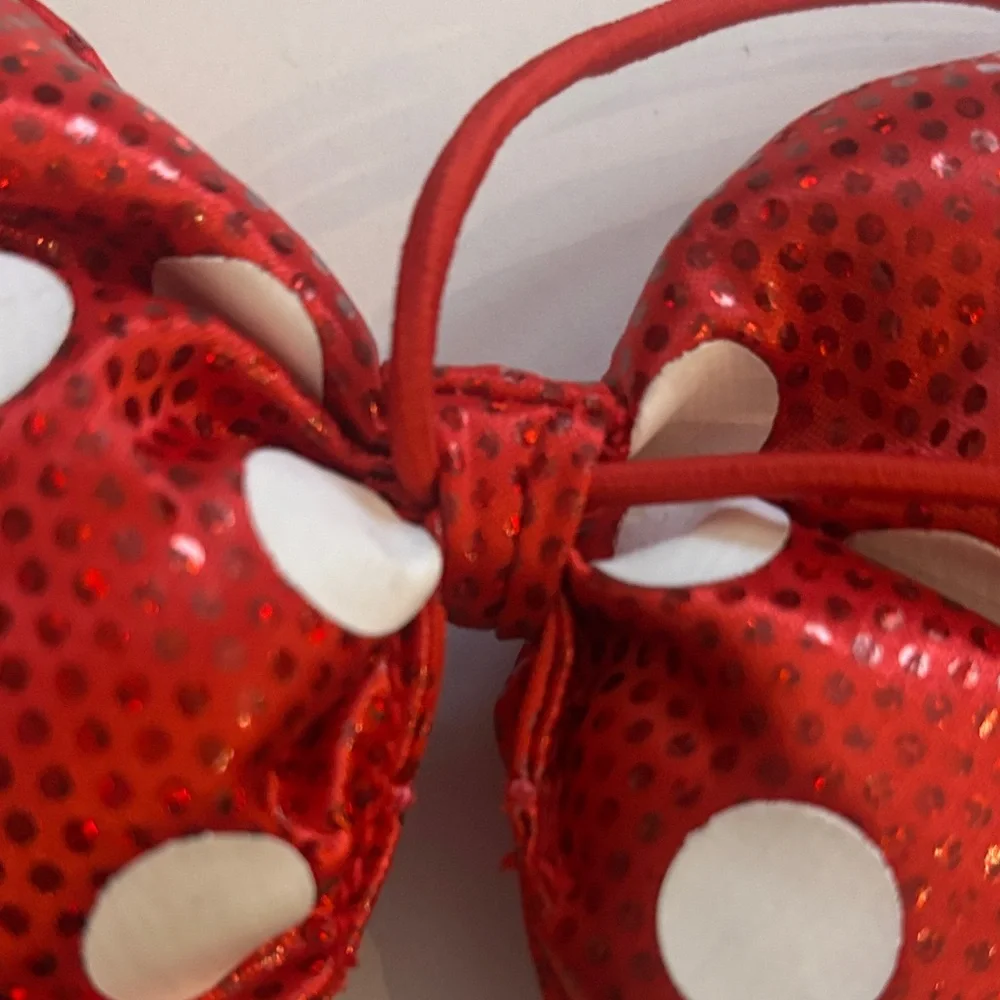Disney Red and White Minnie Mouse Sequin Bow
